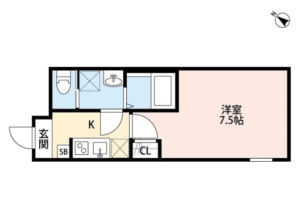 新小岩駅 徒歩9分 1階の物件間取画像